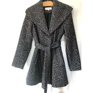 Calvin Klein Leopard Print Coat